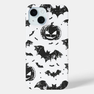 Halloween-Kürbis und Fledermäuse Muster Vintage He Case-Mate iPhone Hülle