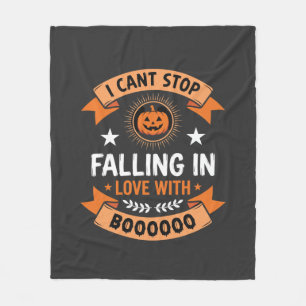Halloween-Kürbis verliebt sich Fleecedecke