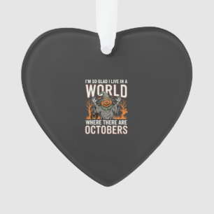 Halloween-Kürbis-Vogelscheuche-Oktober-Welt-Vintag Ornament