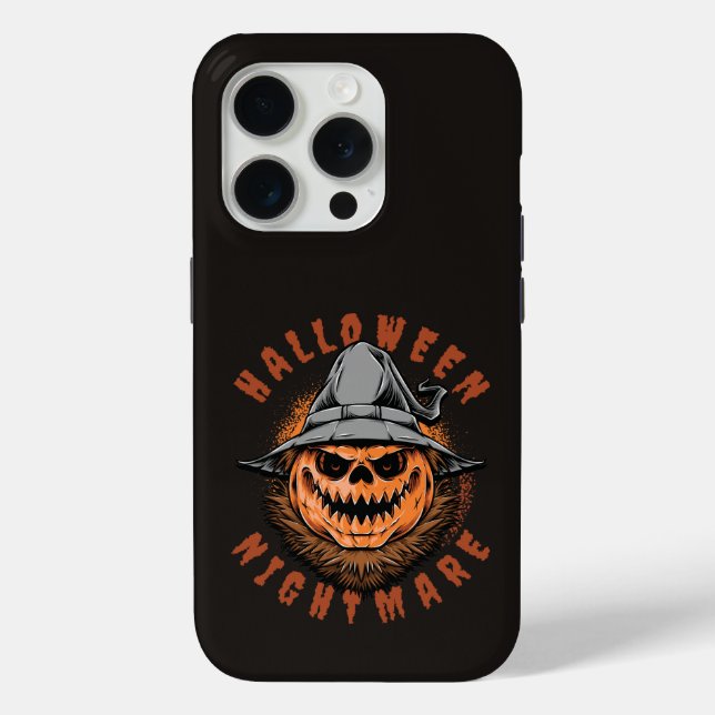 Halloween-Kürbis-Vogelscheuchendesign Case-Mate iPhone Hülle (Rückseite)