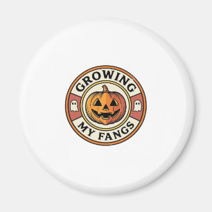 Halloween-Kürbis wächst meine Fangzähne Vintage-Ab Magnet