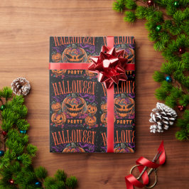 Halloween, Kürbiscoven blüht, Gothic Geschenkpapier