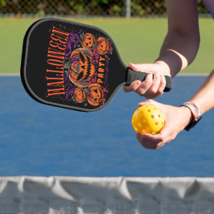 Halloween, Kürbiscoven blüht, Gothic Pickleball Schläger