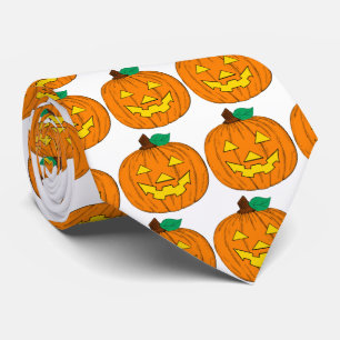 Halloween-Kürbise Krawatte