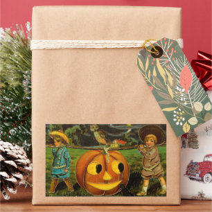 Halloween Kürbisernte Nacht der Kinder Rechteckiger Aufkleber