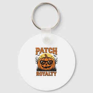 Halloween-Kürbisfeld Vintage-Jack-O-Lantern-Shi Schlüsselanhänger