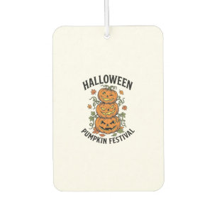 Halloween-Kürbisfestival Vintage-Jack-O-Lantern Autolufterfrischer