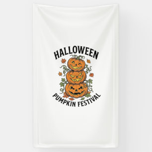 Halloween-Kürbisfestival Vintage-Jack-O-Lantern Banner