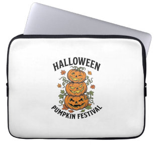 Halloween-Kürbisfestival Vintage-Jack-O-Lantern Laptopschutzhülle