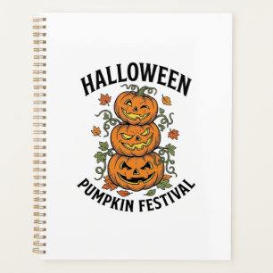 Halloween-Kürbisfestival Vintage-Jack-O-Lantern Planer