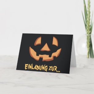 Halloween - Kürbisgesicht Karte
