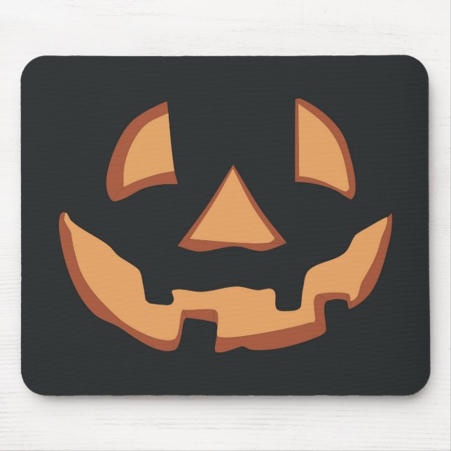 Halloween - Kürbisgesicht Mousepad (Vorne)