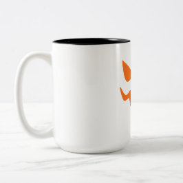 Halloween-Kürbiskopf-Tasse – Cute & Festliche Oran Zweifarbige Tasse