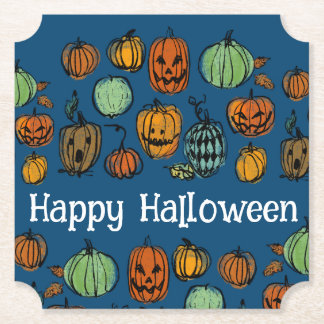 Halloween-Kürbisköpfe Untersetzer