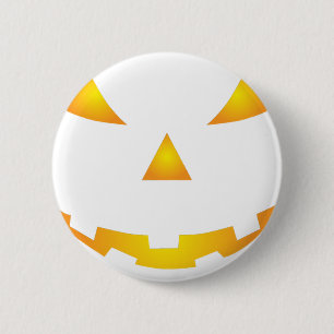Halloween-Kürbislächeln Button