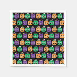 Halloween Kürbislaterne Candy Pail Serviette