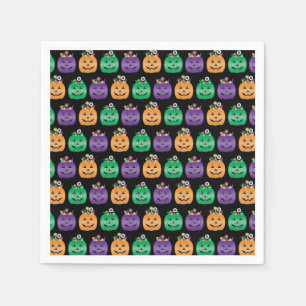 Halloween Kürbislaterne Candy Pail Serviette