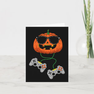 Halloween Kürbislaterne Gamer Boys Kids Men Fun H Karte