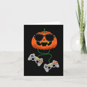 Halloween Kürbislaterne Gamer Boys Kids Men Fun H Karte