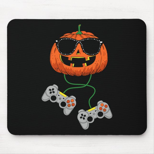 Halloween Kürbislaterne Gamer Boys Kids Men Fun H Mousepad (Vorne)