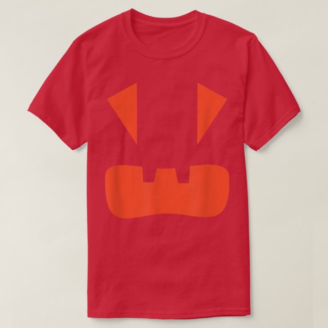 Halloween Kürbislaterne Jackolantern Funny Lazy C T-Shirt (Design vorne)