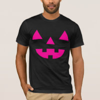 Halloween-Kürbislaterne-Kürbis-Gesichts-Rosa