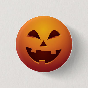 Halloween-Kürbislaterne-Kürbis-Knopf Button