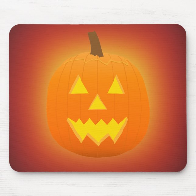 Halloween: Kürbislaterne: Kürbis: Mousepad (Vorne)
