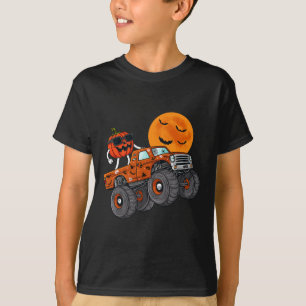 Halloween Kürbislaterne Monster Truck Kleinkind Bo T-Shirt