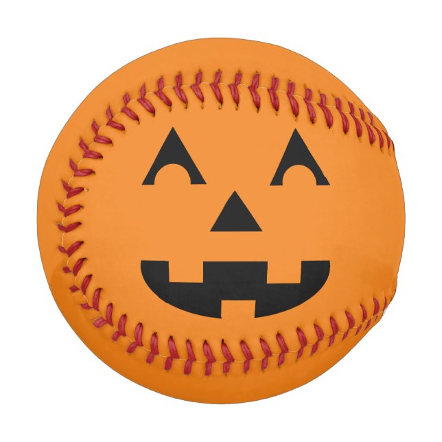 Halloween Kürbislaterne Pumpkin Face Baseball (Vorderseite Links)