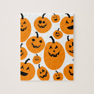 Halloween Kürbislaterne Pumpkin Pattern Puzzle