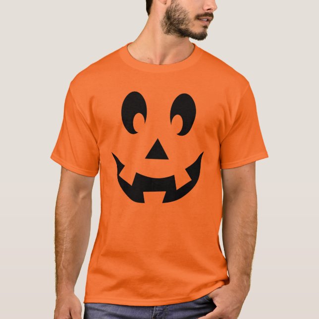 Halloween-Kürbislaterne T-Shirt (Vorderseite)