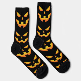 Halloween-Kürbislaternen-Gesicht-Socken Socken