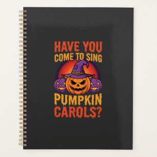 Halloween-Kürbislieder Hexenhut Grafik Planer