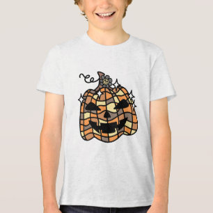Halloween, Kürbismaske, Lustig, Jack O' Lantern Tri-Blend Shirt