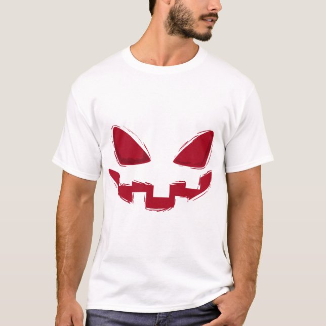 Halloween-Kürbismaske   T-Shirt (Vorderseite)