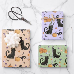 Halloween-Kürbisparty-Geschenkpapierbögen Geschenkpapier Set
