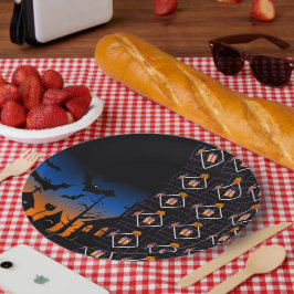Halloween-Kürbisparty-Papierteller Pappteller