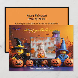 Halloween-Kürbispflastertrick Karte