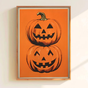 Halloween-Kürbisposter Ernte-Kürbisposter Poster