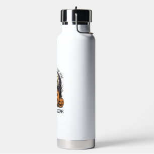 Halloween-Kürbisschloss Vintage Gruseliges T-Shirt Trinkflasche