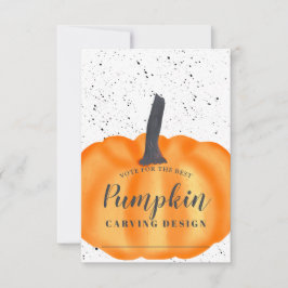 Halloween-Kürbisschnitzerei Einladung