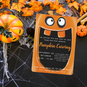 Halloween-Kürbisschnitzerei-Kostüm-Party-Disco Poster