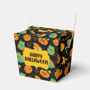 Halloween-Kürbisse Mond Eulen Favor Box Geschenkschachtel