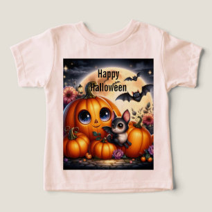 Halloween-Kürbisse und Fledermäuse