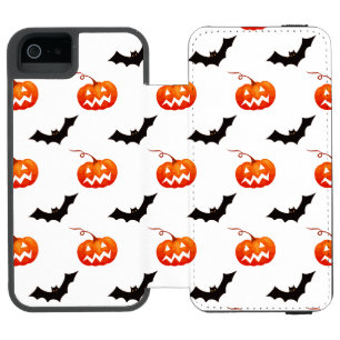 Halloween-Kürbisse und Fledermäuse, Süßes oder Sau Incipio Watson™ iPhone 5 Geldbörsen Hülle