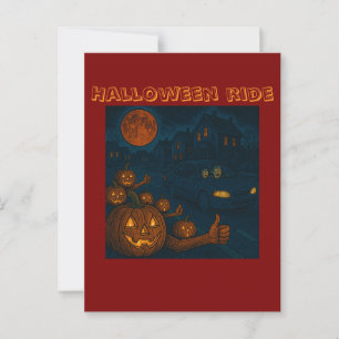 Halloween-Kürbissuche Postkarte