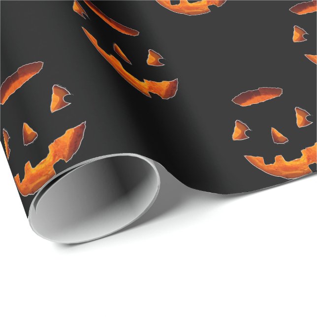 Halloween-Kürbisweinpapier Geschenkpapier (Rolleneckpunkt)