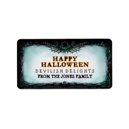 Halloween Label Happy Halloween - Leckereien Label Adressaufkleber