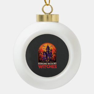 Halloween-Labor-Monster-Kürbis-Mond-Vektor Keramik Kugel-Ornament